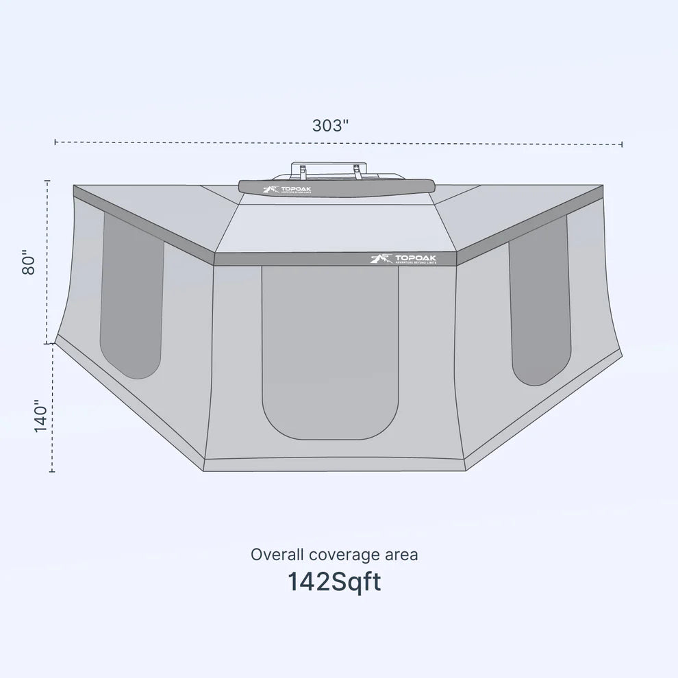 Topoak 180-Degree Awning Room