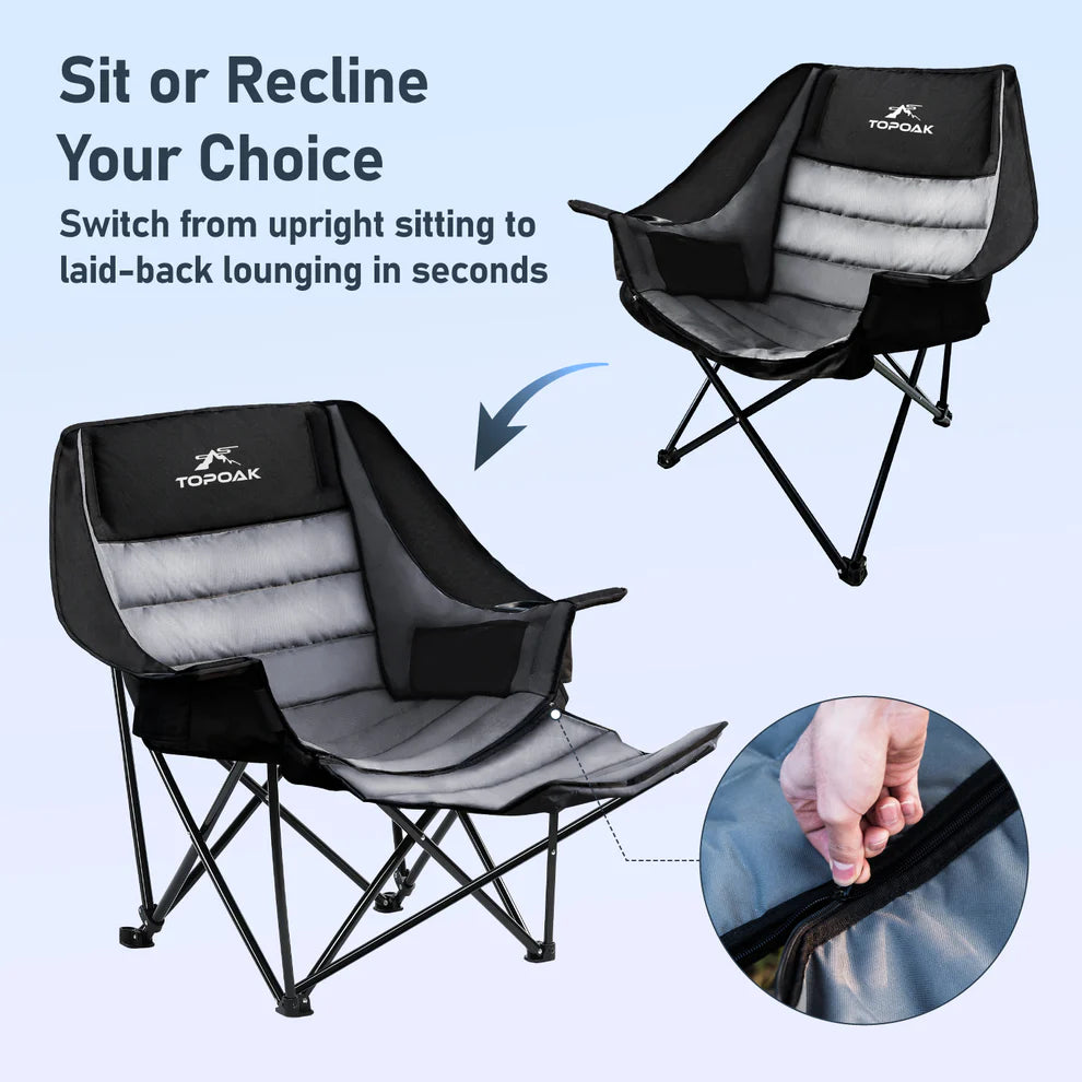 Topoak Heavy-Duty Padded Camping Chair