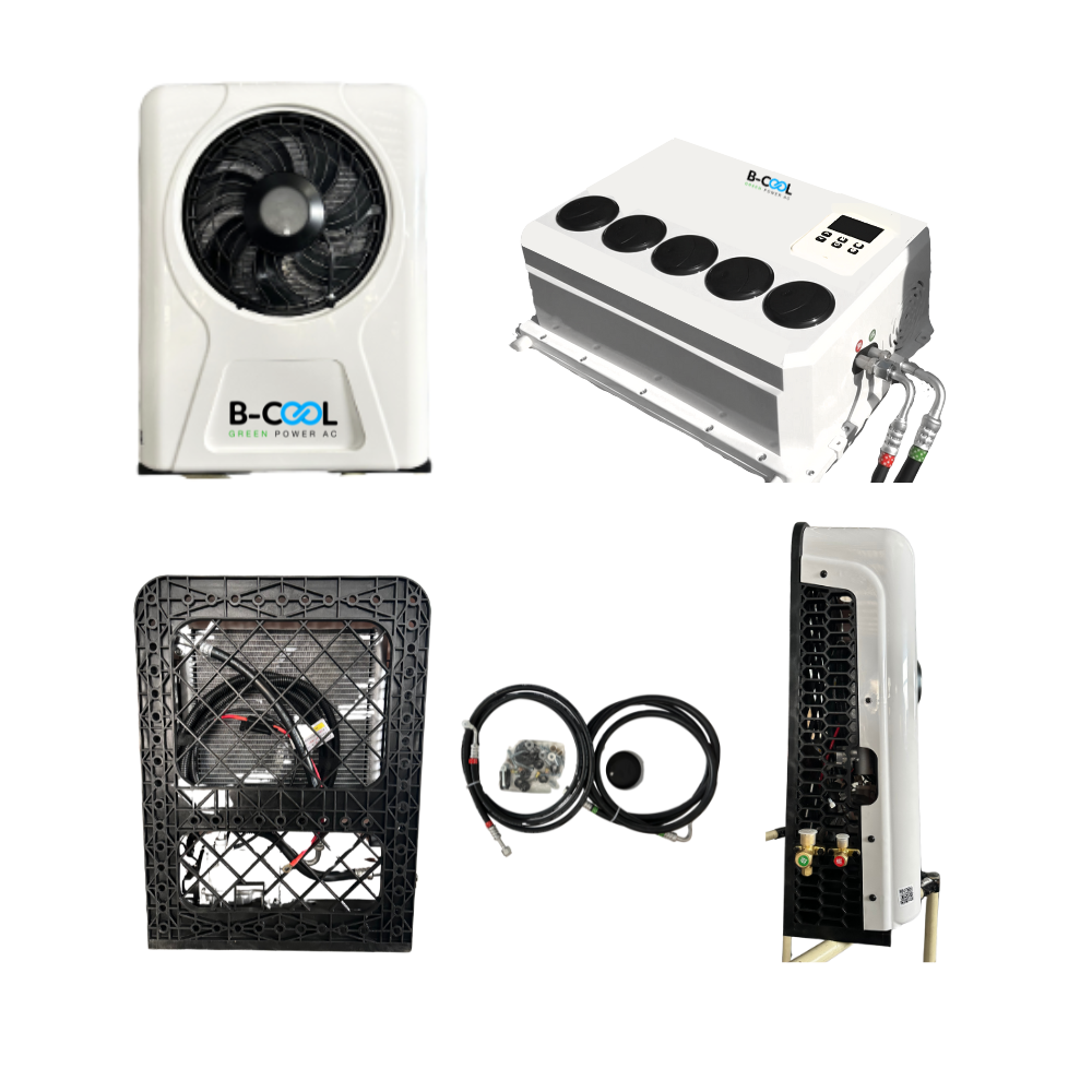 B-COOL Flex, 12V & 24V DC Split No-Idle Air Conditioner, Quick Connect, Fastest Install