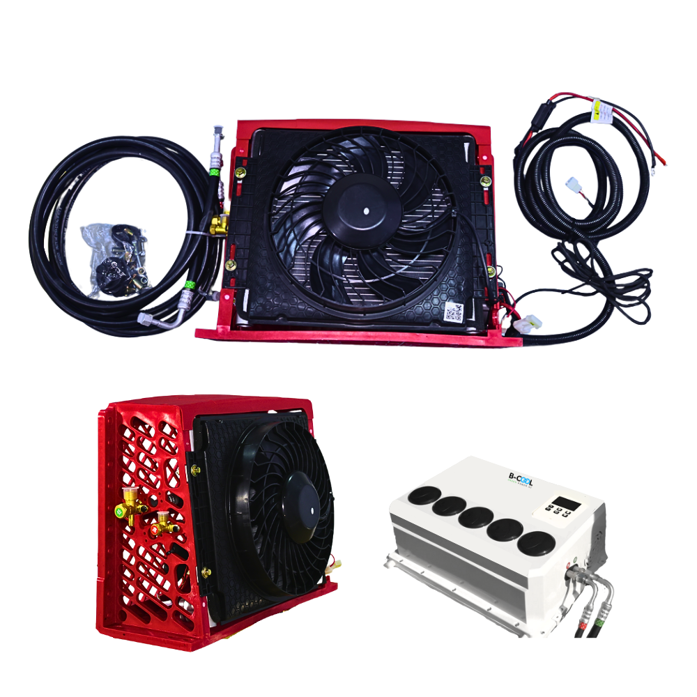 B-COOL WMB, 12V & 24V DC Wall Mount No-Idle Air Conditioner, Quick Connect